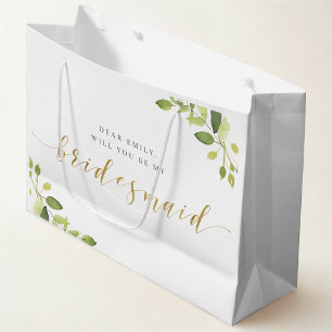Grüne und Goldmedaille Vorschlag Geschenktasche Große Geschenktüte