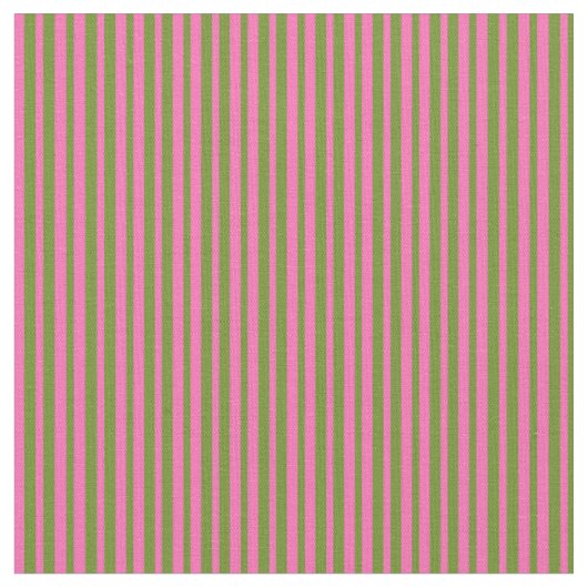 Grüne und heiß rosa farbige Linien Stoff (Nahaufnahme)