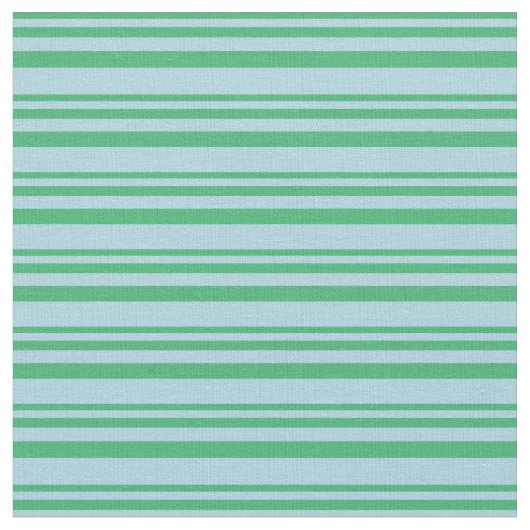 Grüne und hellblaue Linien im Meer Stoff (Nahaufnahme)
