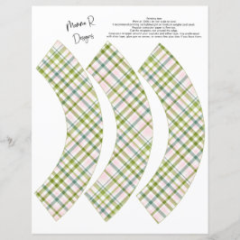 GRÜNE UND KARIERTE KUPFKRAFTWRAPPER