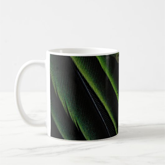 Grüne und karierte Textilien Kaffeetasse (Links)