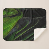 Grüne und karierte Textilien Sherpadecke (Vorderseite (Horizontal))