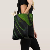Grüne und karierte Textilien Tasche (Von Nahem)