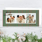 Grüne und korallenförmige Streifen 3 Foto