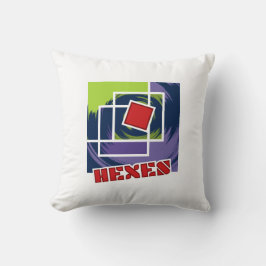 Grüne und Lila Abstrakte Rebellenkneipen mit Hexen Kissen