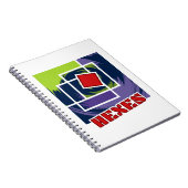 Grüne und Lila Abstrakte Rebellenkneipen mit Hexen Notizblock (Rechte Seite)