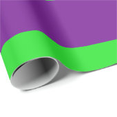 Grüne und Lila Bleistiftstreifen Geschenkpapier (Rolleneckpunkt)