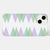 Grüne und lila Dreiecke Case-Mate iPhone Hülle (Rückseite (Horizontal))