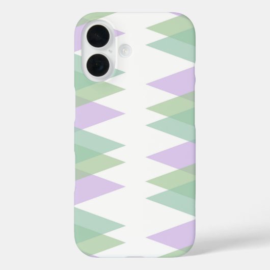 Grüne und lila Dreiecke Case-Mate iPhone Hülle (Rückseite)