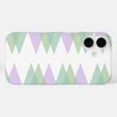 Grüne und lila Dreiecke Case-Mate iPhone Hülle (Rückseite (Horizontal))