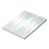 Grüne und lila Dreiecke Notizblock (Rotiert)