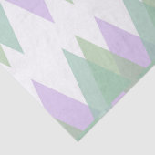 Grüne und lila Dreiecke Seidenpapier (Ausschnitt)