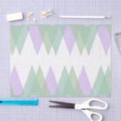 Grüne und lila Dreiecke Seidenpapier (Handwerk)