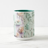 Grüne und Lila, florale Tasse ai design (Zentrum)