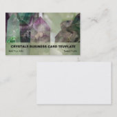 Grüne und Lila Fluoritkristalle Visitenkarte (Vorne/Hinten)