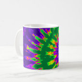 Grüne und lila gefärbte Krawatte Kaffeetasse (Vorderseite Links)