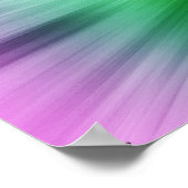 Grüne und Lila Gefärbte Krawatte Poster (Ecke)