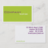 Grüne und lila Geschäfts-Karte Visitenkarte (Vorne/Hinten)