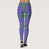 Grüne und Lila Karierte Leggings (Rückseite)