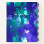 Grüne und Lila Kunst Notizblock (Rückseite)