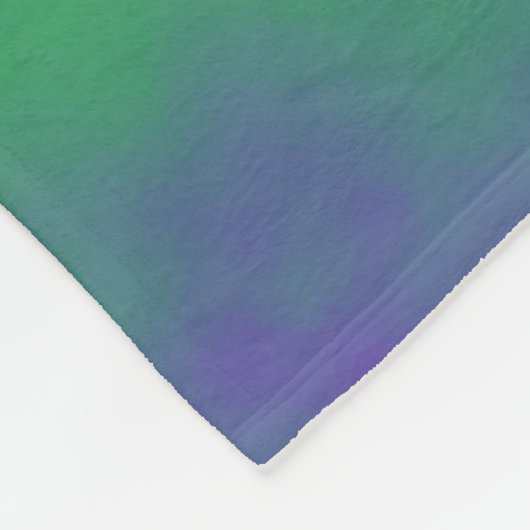 Grüne und Lila Schleifen Fleecedecke (Ecke)