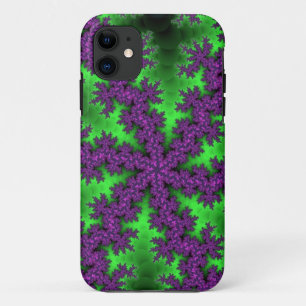Grüne und Lila Schneeflocke Case-Mate iPhone Hülle