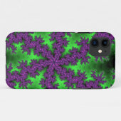 Grüne und Lila Schneeflocke Case-Mate iPhone Hülle (Rückseite (Horizontal))