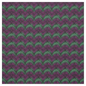 Grüne und lila schwarze Formen Stoff (Muster)