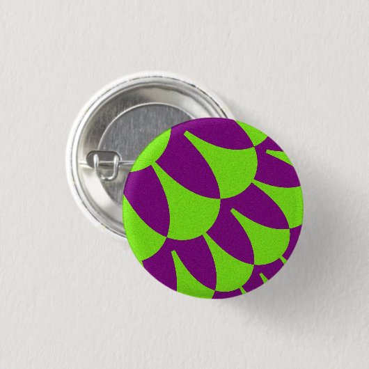 Grüne und Lila Skala Button (Vorne & Hinten)