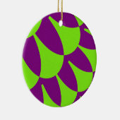 Grüne und Lila Skala Keramik Ornament (Rechts)