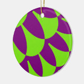 Grüne und Lila Skala Keramik Ornament (Links)