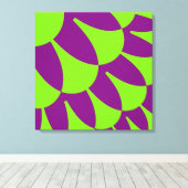 Grüne und Lila Skala Leinwanddruck (Insitu (Holzboden))