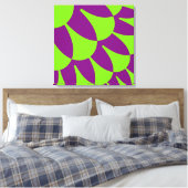 Grüne und Lila Skala Leinwanddruck (Insitu (Schlafzimmer))