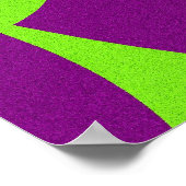 Grüne und Lila Skala Poster (Ecke)