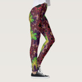 Grüne und Lila Speckle Leggings (Rechts)