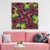 Grüne und Lila Speckle Leinwanddruck (Insitu (Wohnzimmer))