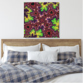 Grüne und Lila Speckle Leinwanddruck (Insitu (Schlafzimmer))