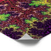 Grüne und Lila Speckle Poster (Ecke)