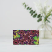 Grüne und Lila Speckle Visitenkarte (Stehend Vorderseite)