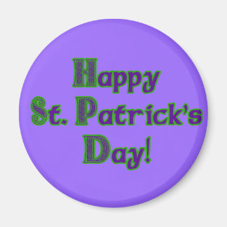 Grüne und Lila St. Patrick's Day Shirts Magnet
