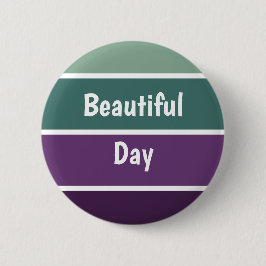 Grüne und Lila Streifen Button