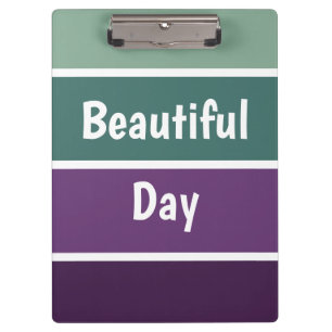 Grüne und Lila Streifen Klemmbrett