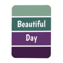 Grüne und Lila Streifen Magnet