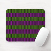 Grüne und Lila Streifen Mousepad (Mit Mouse)