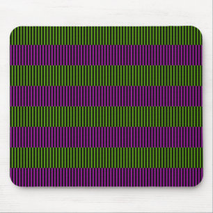 Grüne und Lila Streifen Mousepad