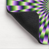 Grüne und Lila Weave Mousepad (Ecke)