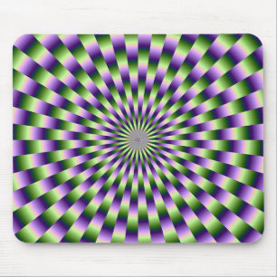 Grüne und Lila Weave Mousepad