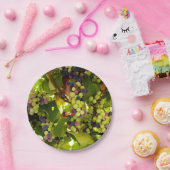 Grüne und Lila Weintrauben Pappteller (Party)