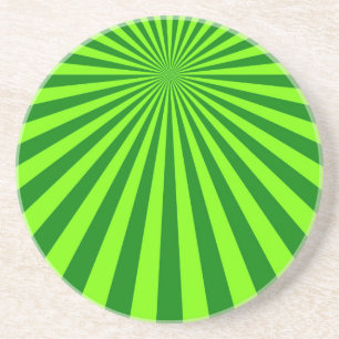 Grüne und Limette-Funky-gestreifte abstrakte Kunst Getränkeuntersetzer