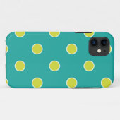Grüne und Limone Polka-Punkte Case-Mate iPhone Hülle (Rückseite (Horizontal))